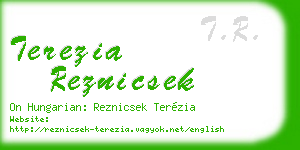 terezia reznicsek business card